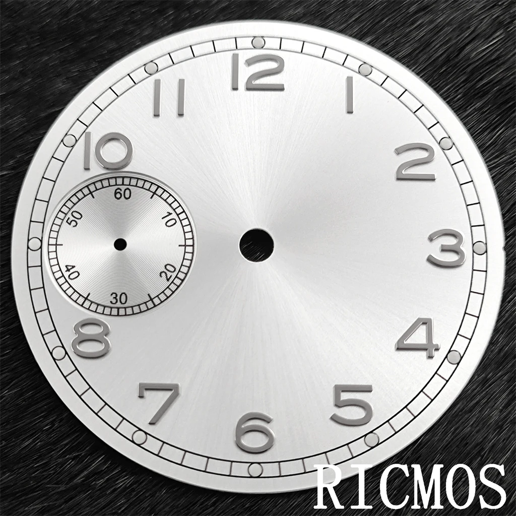 Black Watch Dial with Green Luminous for Mechanical Movement Watches, 37mm