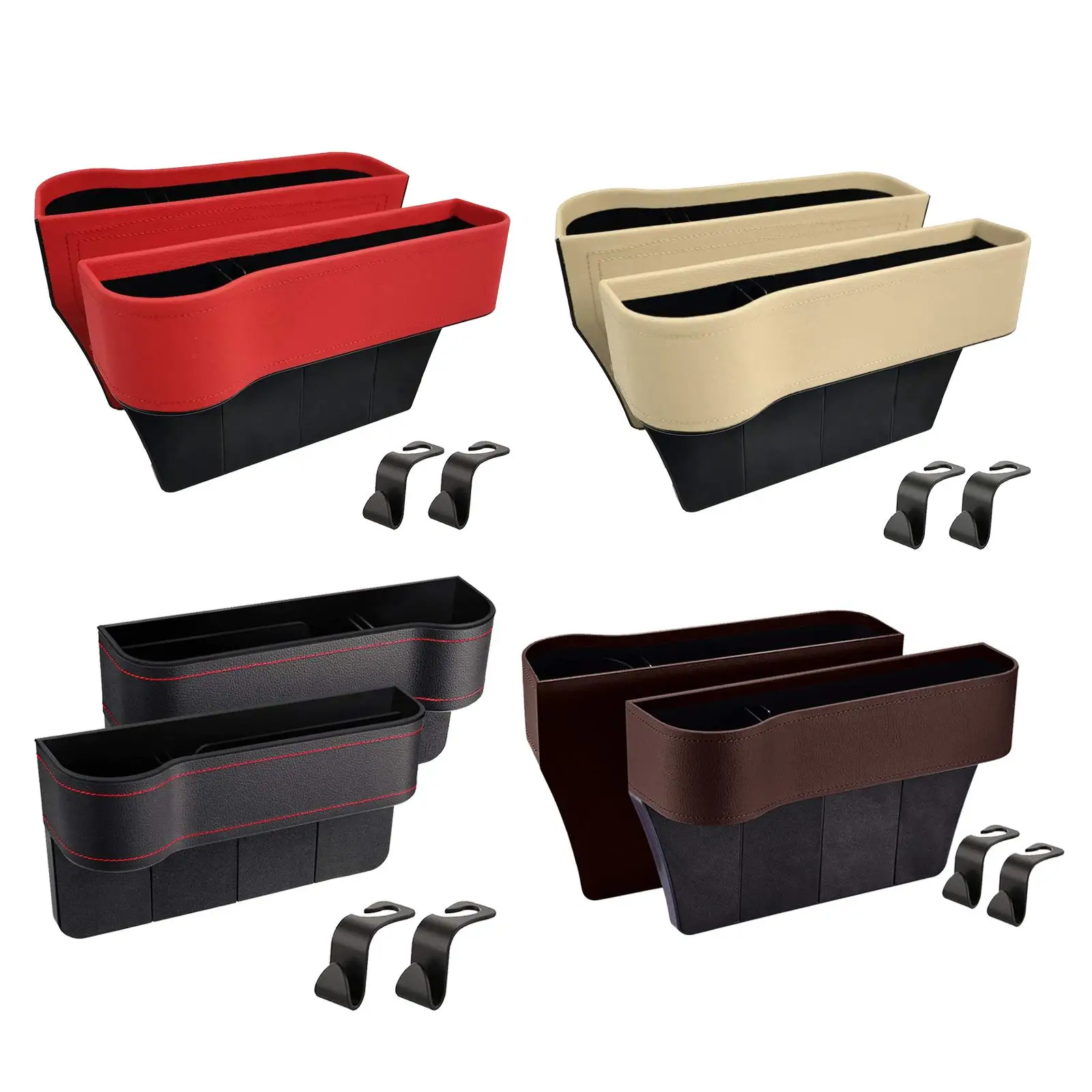 

2 Pack Car Seat Gap Filler Car Front Seat Gap Organizer Car Front Seat with Cup Holder Side Car Seat Organizer