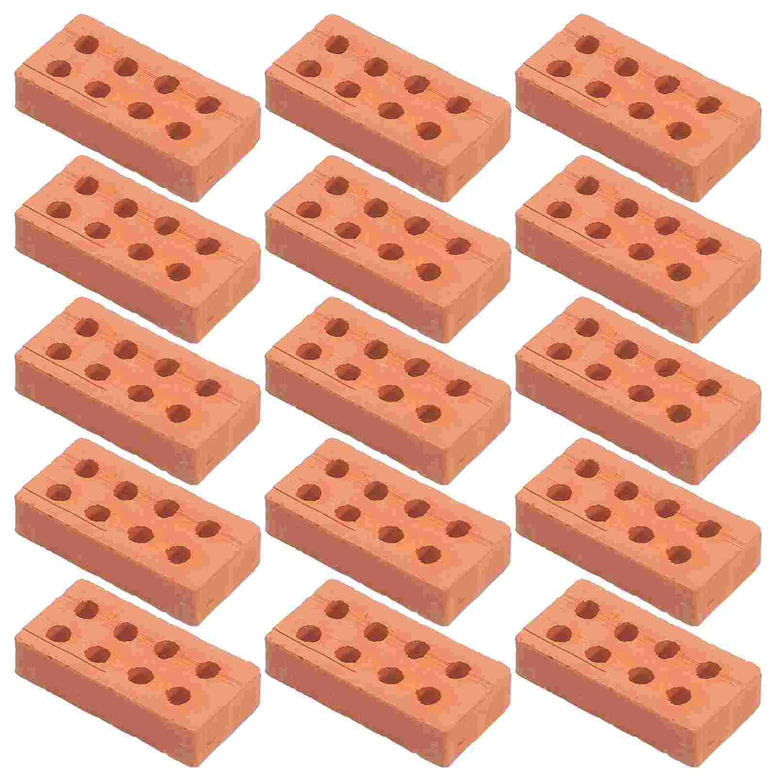 50 Pcs Building Model Bricks Sand Table Decors Mini Hut Cement Toy Miniature Clay for outside Child