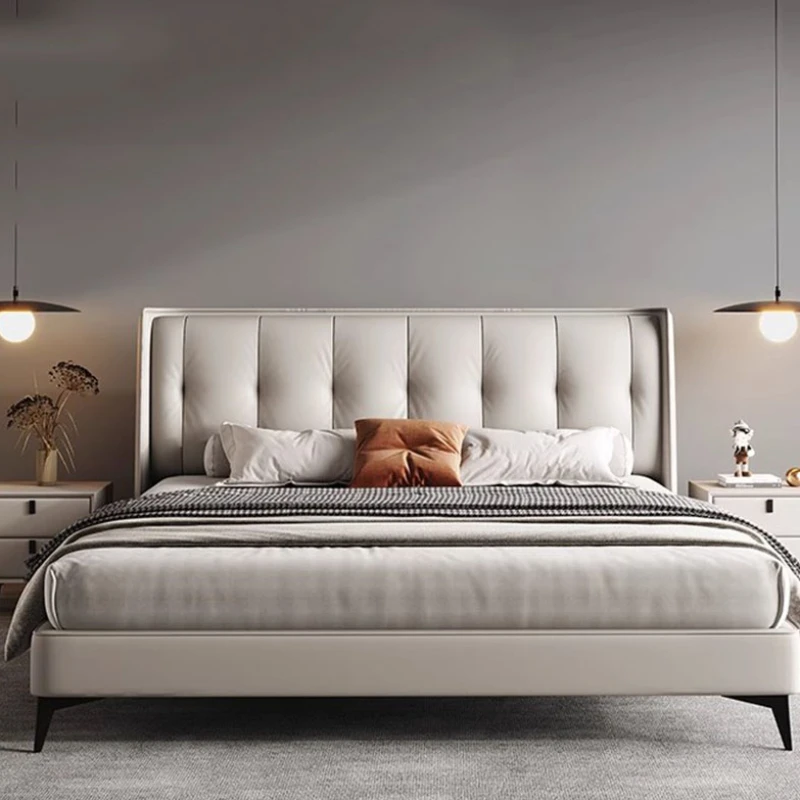 Estetica Letto Matrimoniale Matrimoniale King Master Camera Da Letto Moderna Di Fascia Alta Letto Matrimoniale Struttura Di Lusso In Legno Letto Matri