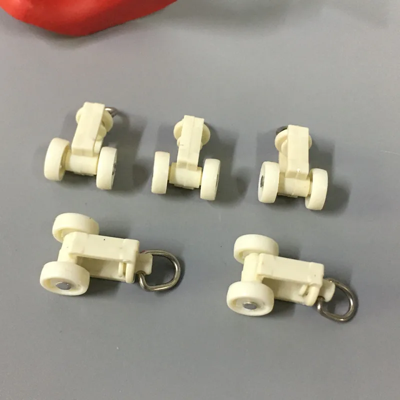 Description Picture 3 of item45pcs Curtain Rail Pulley Mute Track Hook Ring Roller Bathroom Curtains Blinds Plastic Track Pulley Curtain Accessories