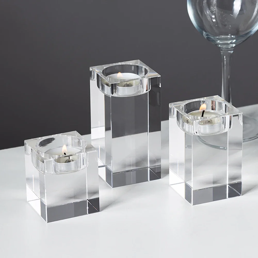 Modern Crystal Glass Candle Holders 4 | Modern Crystal Glass Candle Holders 4