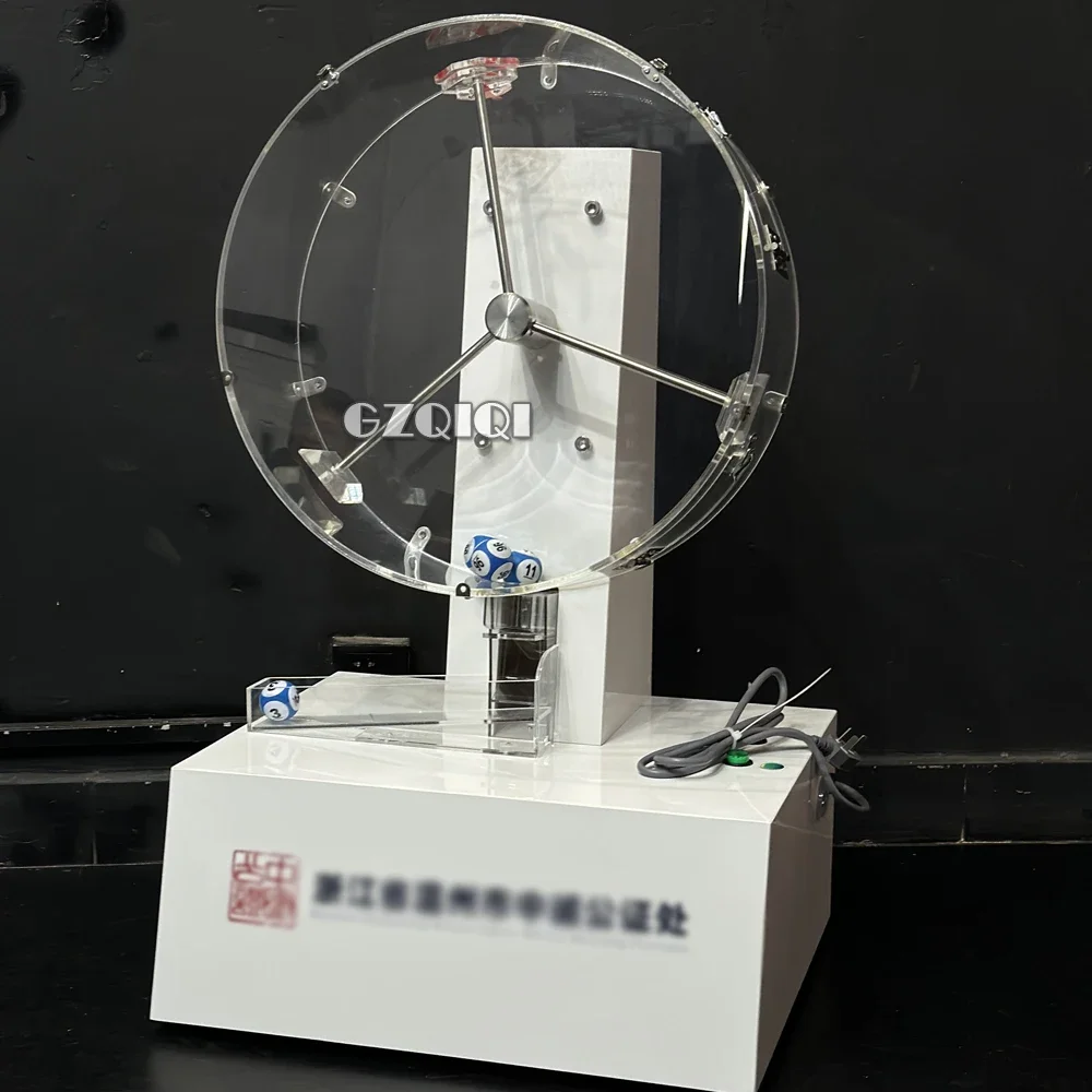 Desktop balls machine for lottery game