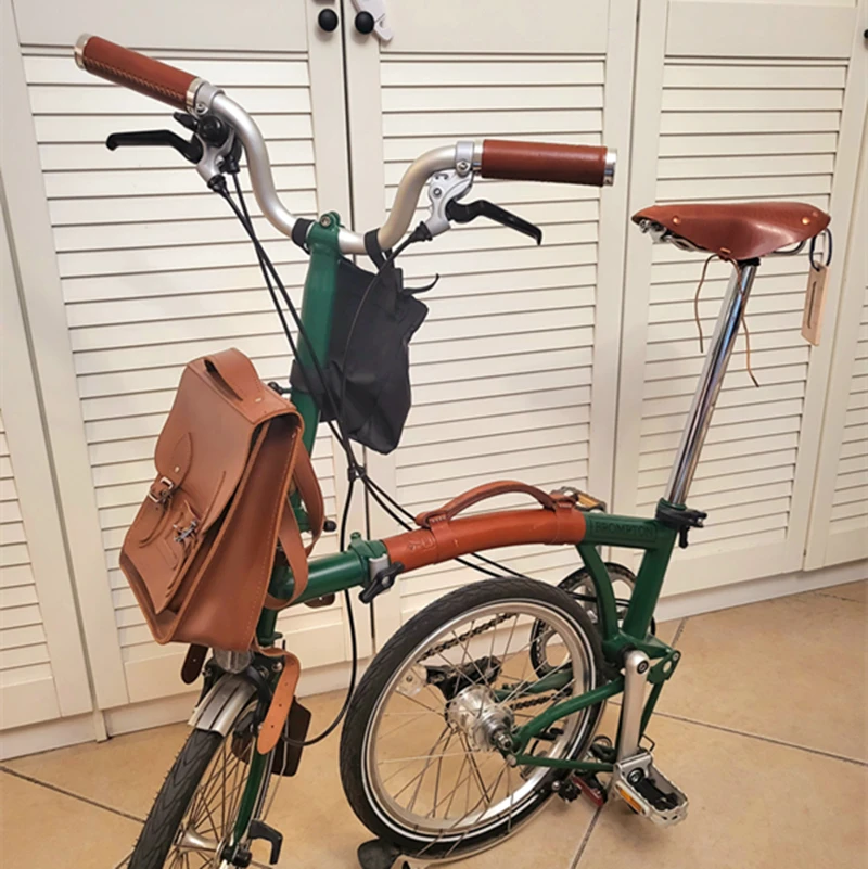 Selle Vélo Rétro En Cuir Véritable - Style Vintage, Confort Large, Ressorts Inclus