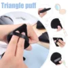 5/10/50Pcs Velvet Cosmetic Powder Puff Makeup Sponge Puff Dry Use Triangle Women Soft Smooth Beauty Washable Face Makeup Tools 2