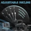 Gaming Chair, Video Game Chair with Footrest and Massage Lumbar Support, Ergonomic Computer Chair Height Adjustable 6