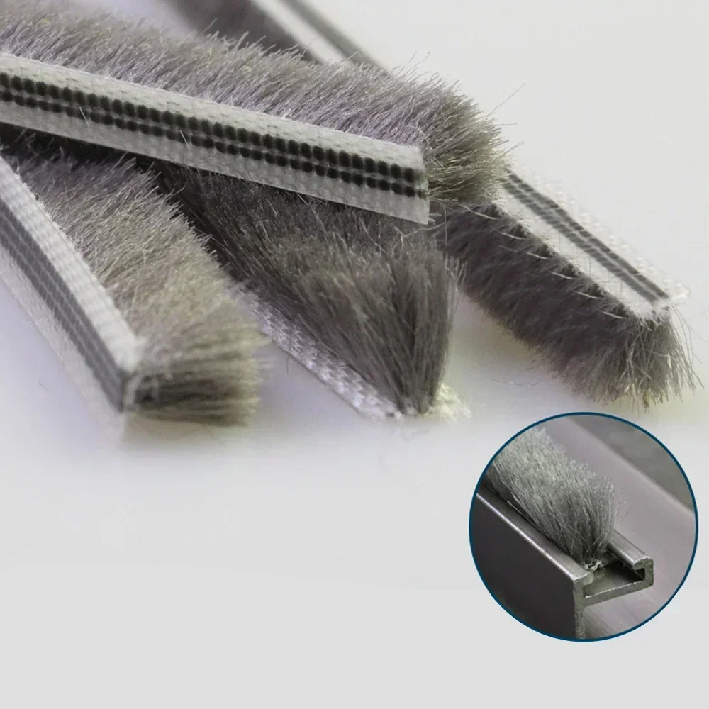 10m Sound Insulating Draught Excluder Brush Seal Strip