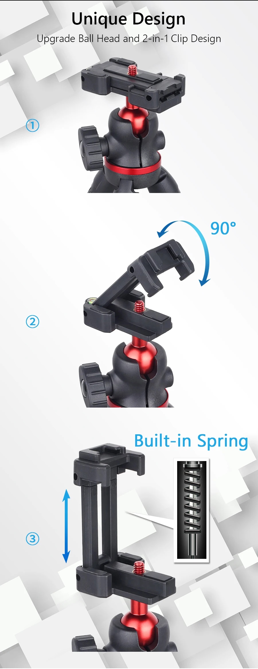 DT5 Flexible Octopus Tripod for Phone DSLR Camera Remote Control Portable Versat