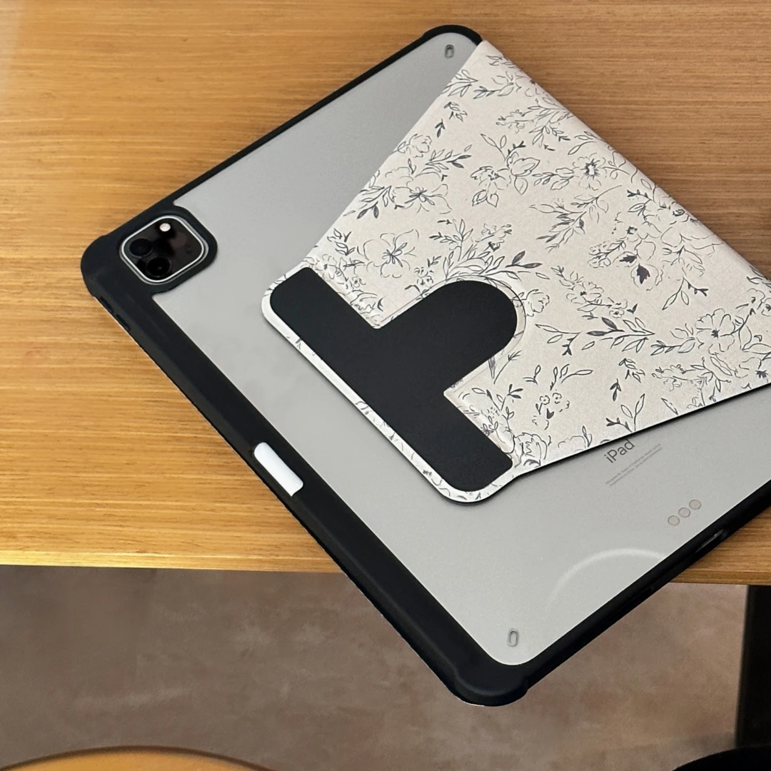 Line Flower Tablet Case for iPad