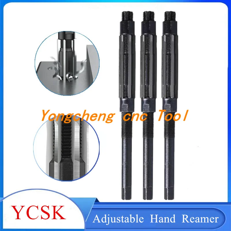DOLUNTO Righers Alesatore a Mano Regolabile da 1pc 6.25-84mm HSS. Strumenti di Taglio della Gamma di Dimensioni (Head Diameter : 10.75-11.75