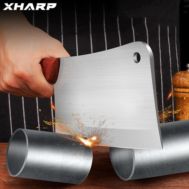 RZD Meat Cleaver Bone Chopper Breaker Heavy Duty 5mm Thickness Stainless  Steel Thicken Blade Slaughterhouse Outdoor Hunting Tool - AliExpress
