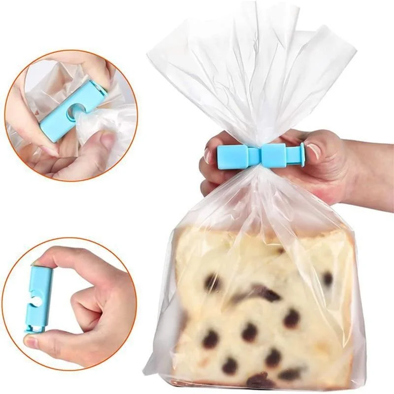 Sealing clips 4Pcs/Set sealing clip food preservation bag clip snack fresh food storage seal bag sealer clamp kitchen storage tool