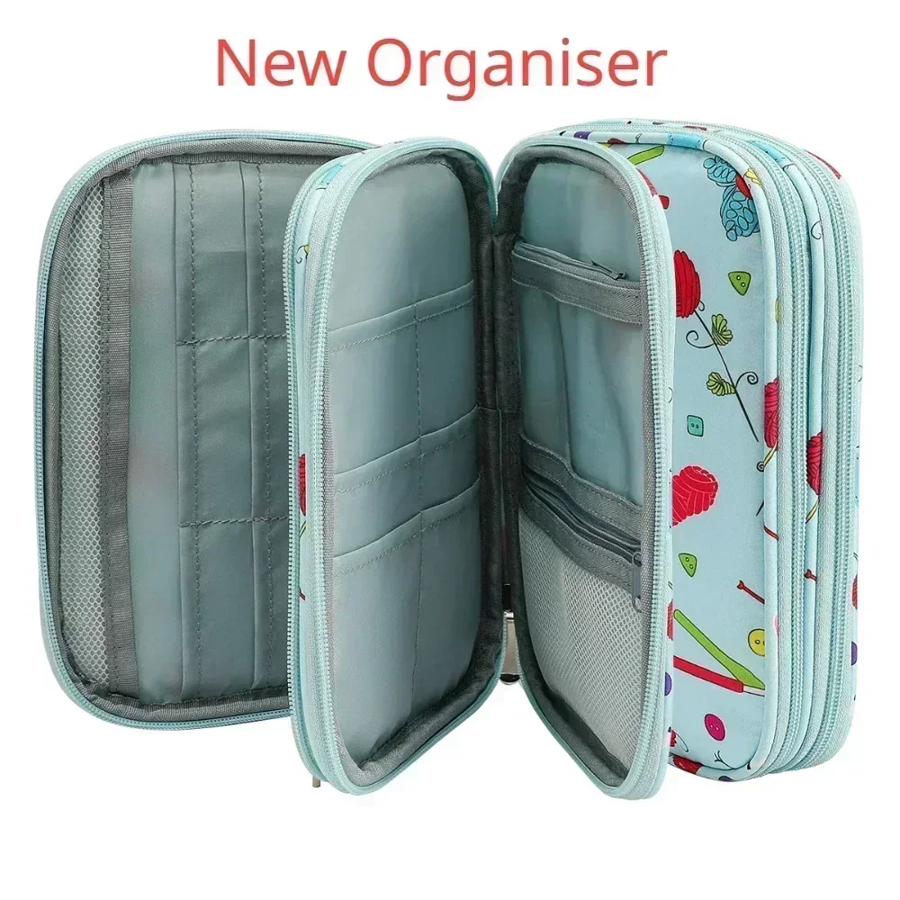 Sewing Storage Boxs Knitting Bag Zipper Oxford Crochet Bag Accessories Scissors Ruler Knit Organizer Arts Crafts Homes Garden sewing storage box sewing kit knitting tool organizer