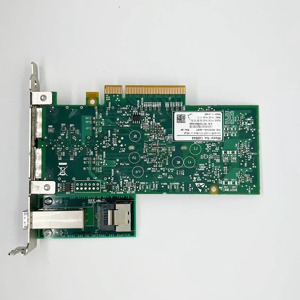 

ConnectX-3 QDR InfiniBand + 10GigE Card MCX354A-QCBT CX354A Fits For Mellanox