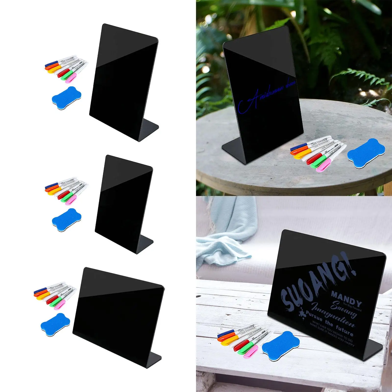 Mini Chalkboard Sign for Food Menu Chalkboard Stand for Wedding Counter