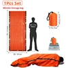Lightweight Waterproof Emergency Survival Sleeping Bag Hiking Cycling  Outdoor Camping Gear Thermal Sack First Aid Rescue Mylar 1