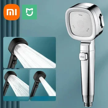 Xiaomi 2025 Nuovo Doccia Booster Soffione Potente Modalità Booster Docce Palmare Soffione Bagno Rubinetto Rubinetto Rubinetto Set di Accessori 1