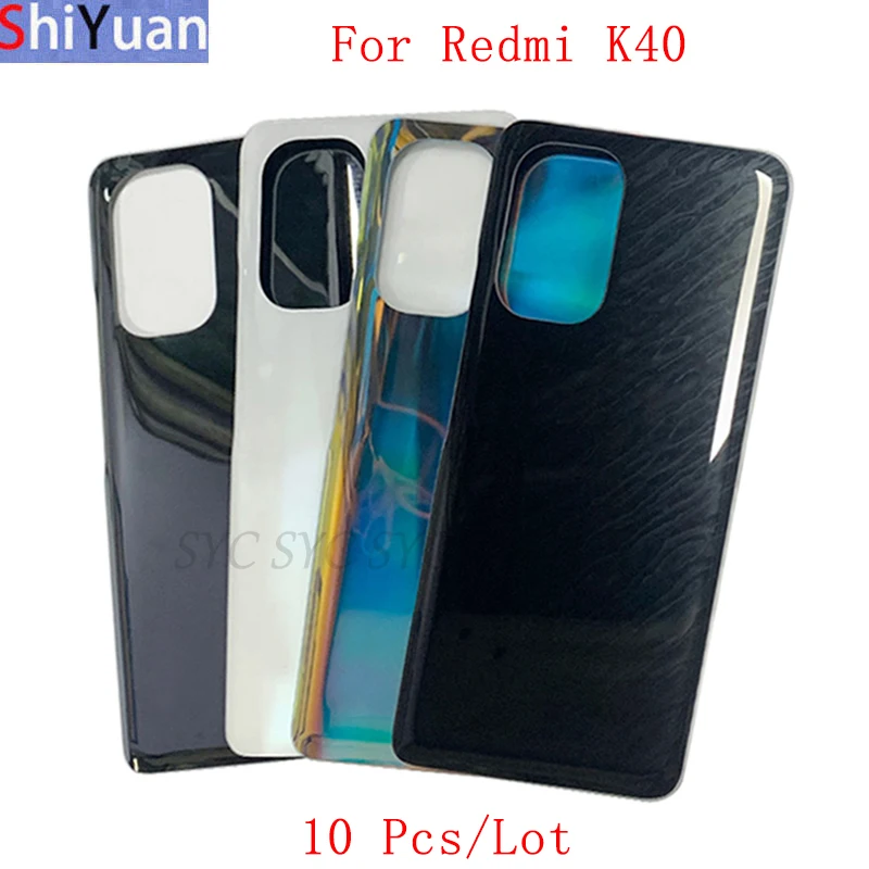 

10Pcs/Lot Battery Cover Rear Door Housing Back Case For Xiaomi Redmi K40 Pro Battery Cover with Logo Replacement Parts