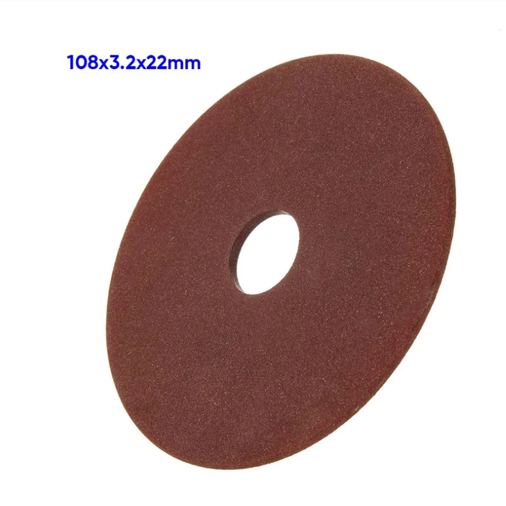 Chainsaw Grinding Disc 108x3.2x22mm Brown Diamond Grinding Wheel For Chainsaw Sharpener For Cutting Accessories chainsaw grinding disc 108x3 2x22mm for chainsaw sharpener for cutting for polishing 3 8 404 chain brand new