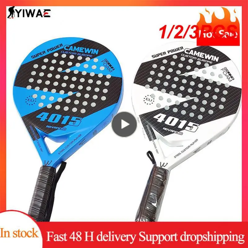 

1/2/3PCS Camewin Padel Racket Tennis Carbon Fiber Soft EVA Face Tennis Paddle Racquet Racket with Padle Bag Cover With Free Gift