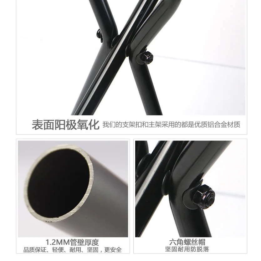 Portable Three-legged Cane Stool for The Elderly Aluminum Alloy Cane Stool Foldable Chair Lightweight Bearing 113kg