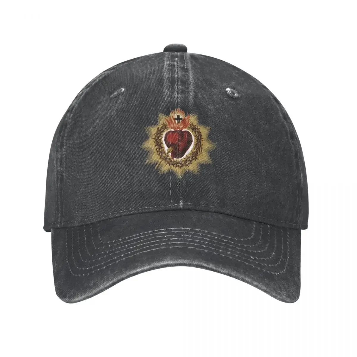 

Sacred Heart of Jesus Catholic Cowboy Hat Golf black Women's Cap Men's