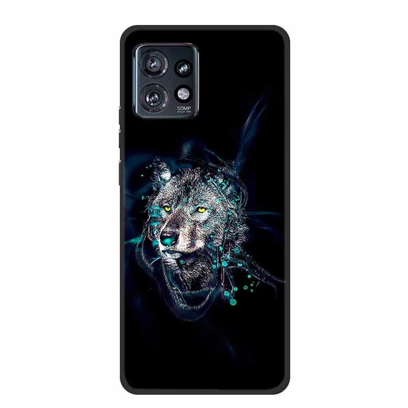 Motorola Edge Plus 2023 Shockproof Cat Design Soft TPU Silicone Phone Case