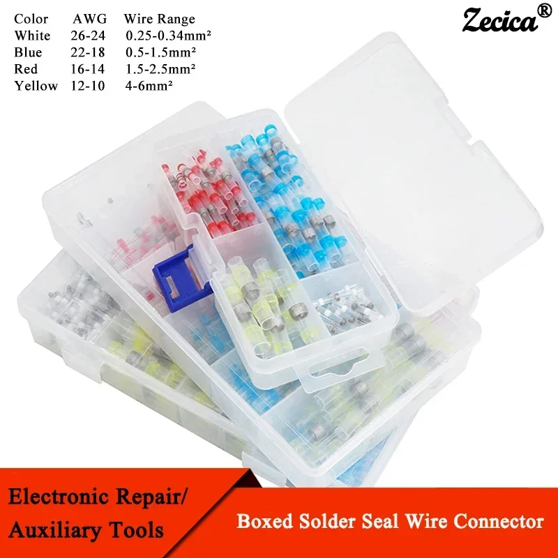 

Герметичный соединитель для проводов в коробке 3:1, термоусадочные герметичные изолированные стыковые соединители, комплект водонепроницаемых Стыковых Соединителей