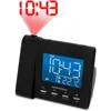 Projection Alarm Clock Radio with Dual Alarm Auto Time Set Temperature Display