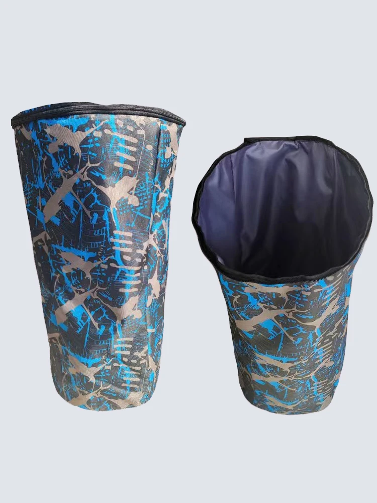 African Drum Waterproof Djembe Shoulder Blue Duffle Travel Backpack Carry Case Storage Instrument Bag Musical