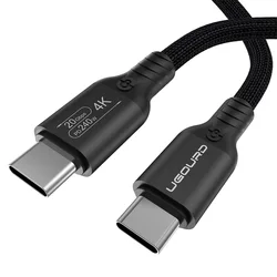 Premium High - Speed USB C to C Cable with 240W Fast Charging and 4K Support - 0.2m (Black 20Gbps)