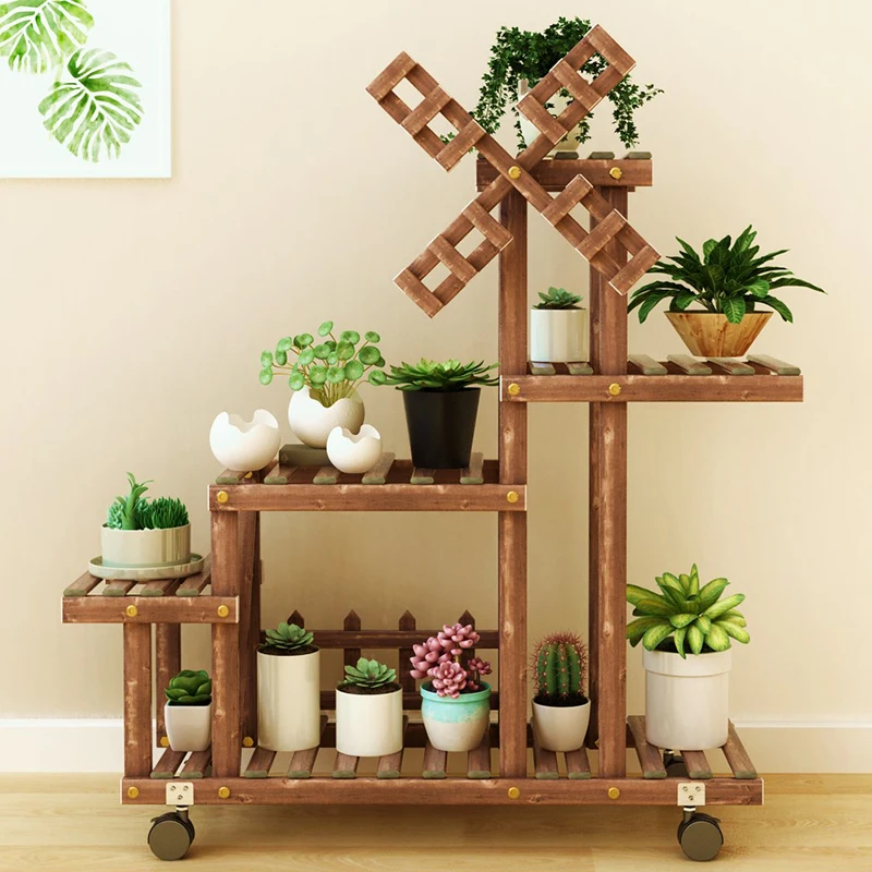 

Cute Wooden Simple Plant Shelf Aesthetic Sofa Side Designer Nordic Plant Stand White Originality Prateleira Stand for Potted