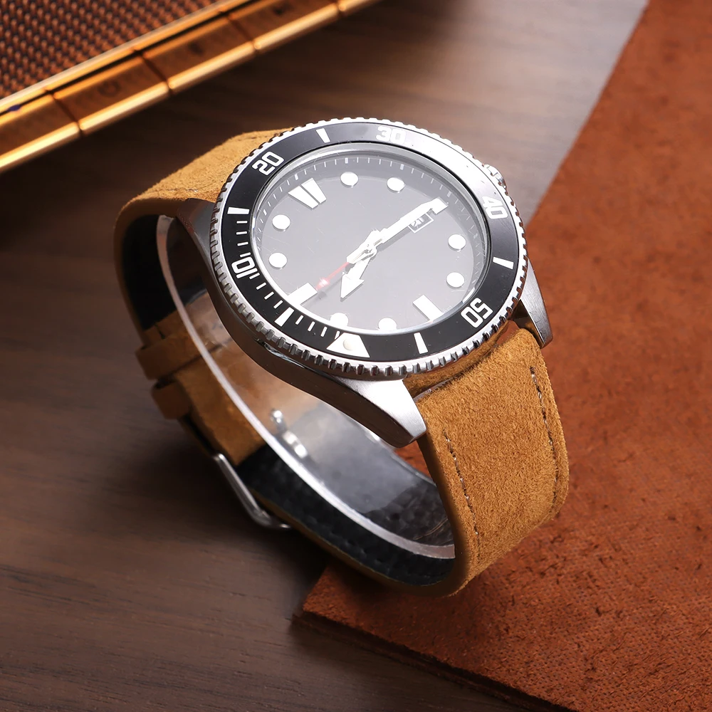 Premium Suede Leather Watch Strap - Quick Release, Multi-Color Options