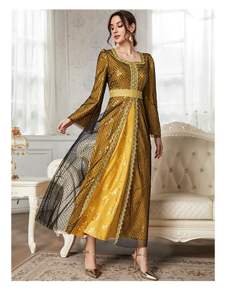 Se701a6bf13934799a2019baef3b3b9e9u Mesh Party Dress Women Abaya Kimono Khimar Print Dresses Kaftan Kebaya Ramadan Hijab Abayas Dubai Long Robe Eid Islam Clothing Mallzona