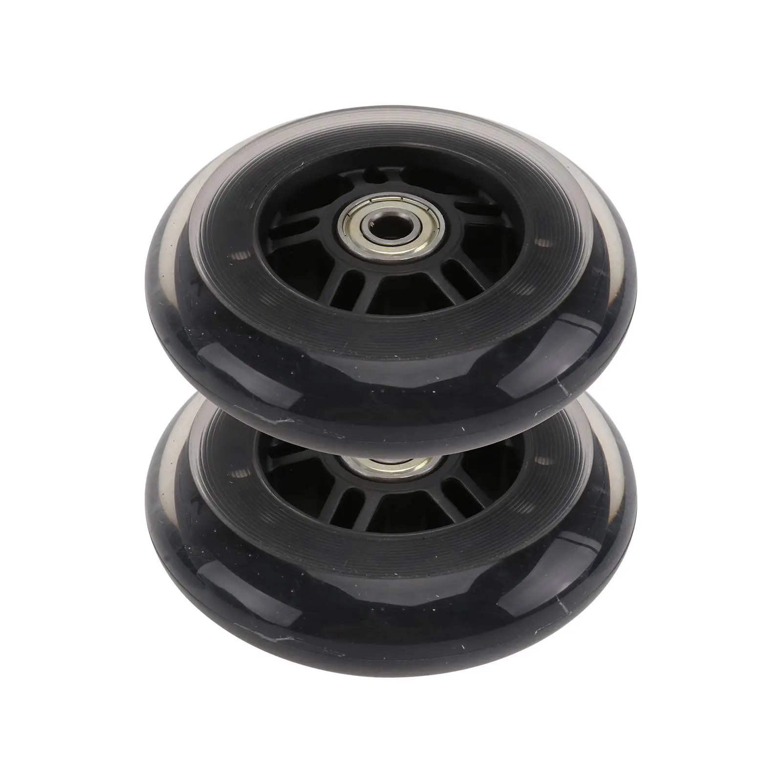 1 Pair 100mm Scooter Wheels Mute Replacement Wheels For Luggage