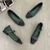 New Flats Shoes Women Spring/Autumn Low Heel Ballet Square Toe Shallow Shoe Slip On Loafer Round Toe Ballet Flat Shoes zapatos 4