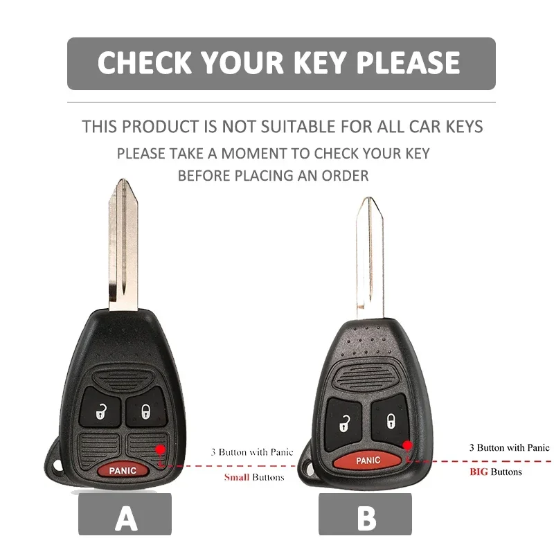 EKALA For Dodge Key Fob Cover, 2 3 4 5 6 Buttons Soft TPU Full Covers - View #9