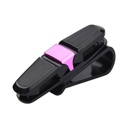 Universal Car Sun Visor Glasses Holder and Organizer (Rose Red)