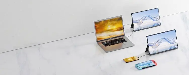 ARZOPA Ecran Portable 16,1" FHD 1080P, Moniteur Portable IPS 100% SRGB Avec Pied Réglable, Affichage Ultra-Mince à Gamme De Couleurs Étendue Pour Bureau Et Divertissement – Z1C Gris