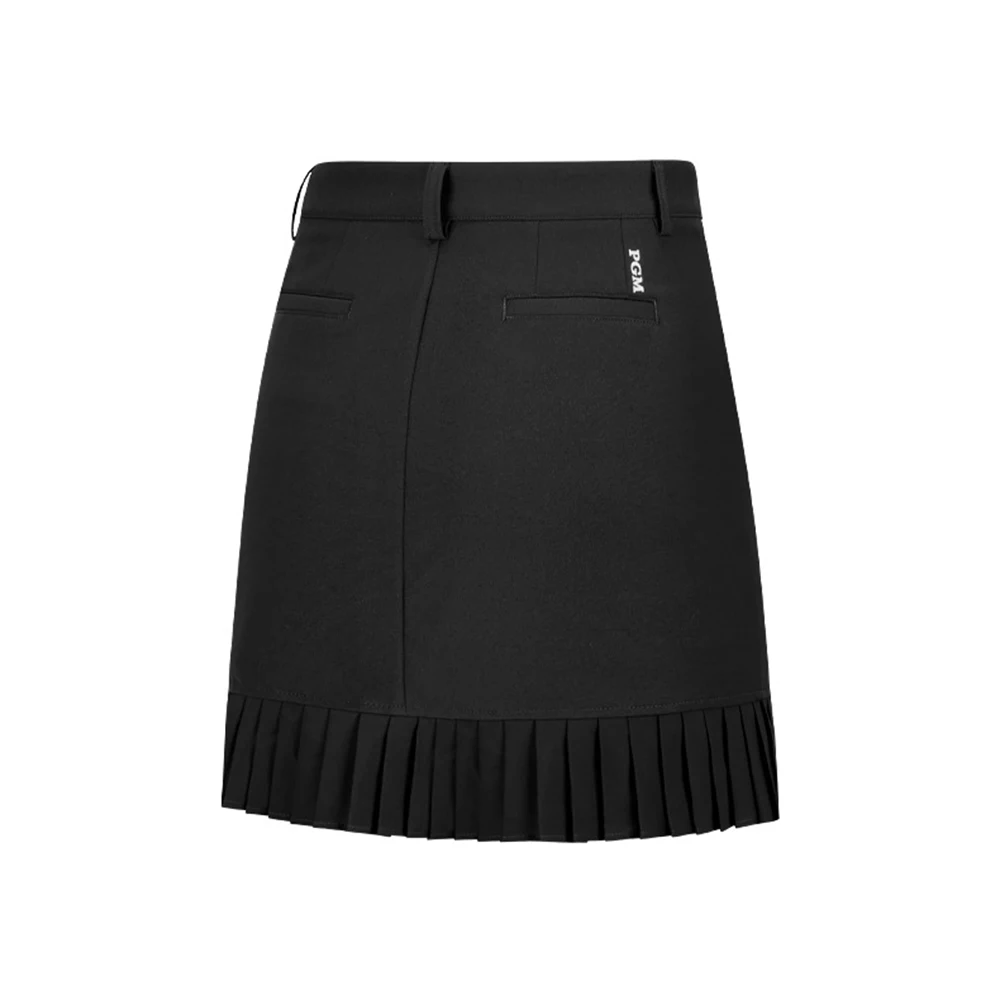 PGM Woman Short Skirts Golf Wear Leisure Versatile High Waist Pleated Tennis Sport Show Leg Length Slim A Line Female Midi Skirt