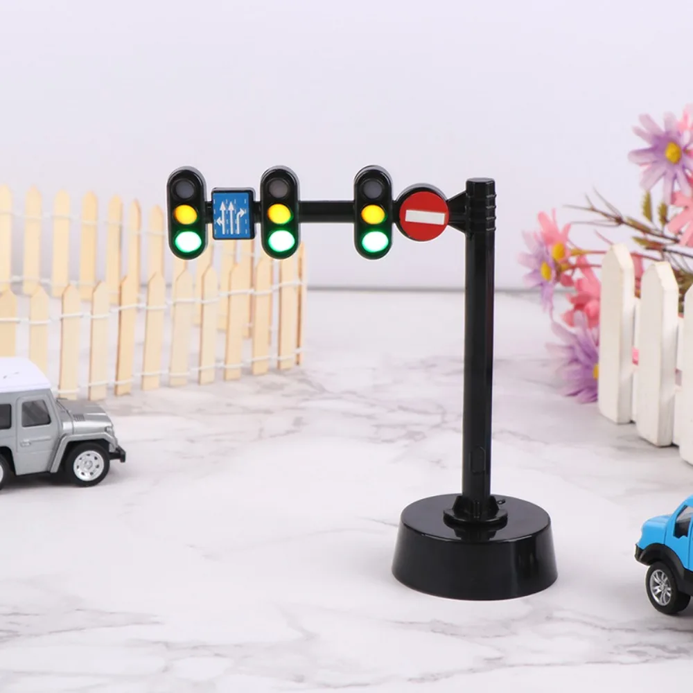 Early Educational Traffic Lights Toy Playset Lamp Prop Traffic Toy Light Signs 13.5*12cm Child Mini Traffic Signal Light Model big container transporter play set 3pcs mini engineering vehicle car model toys kids boys gifts truck transporter child gifts