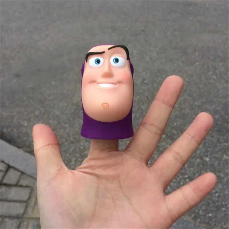 Toy Story Buzz Lightyear Head Action Figure Toy Cute Buzz Lightyear Funny Expression Finger Toy Regali Di Compleanno Per Bambini