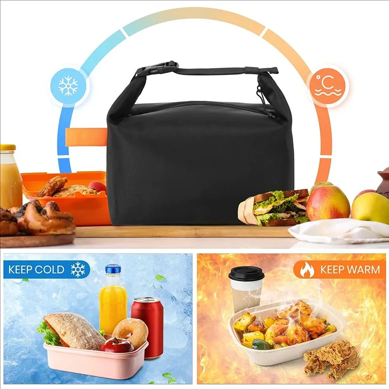 Stylish and Practical Insulated Lunch Bag with Spacious Capacity