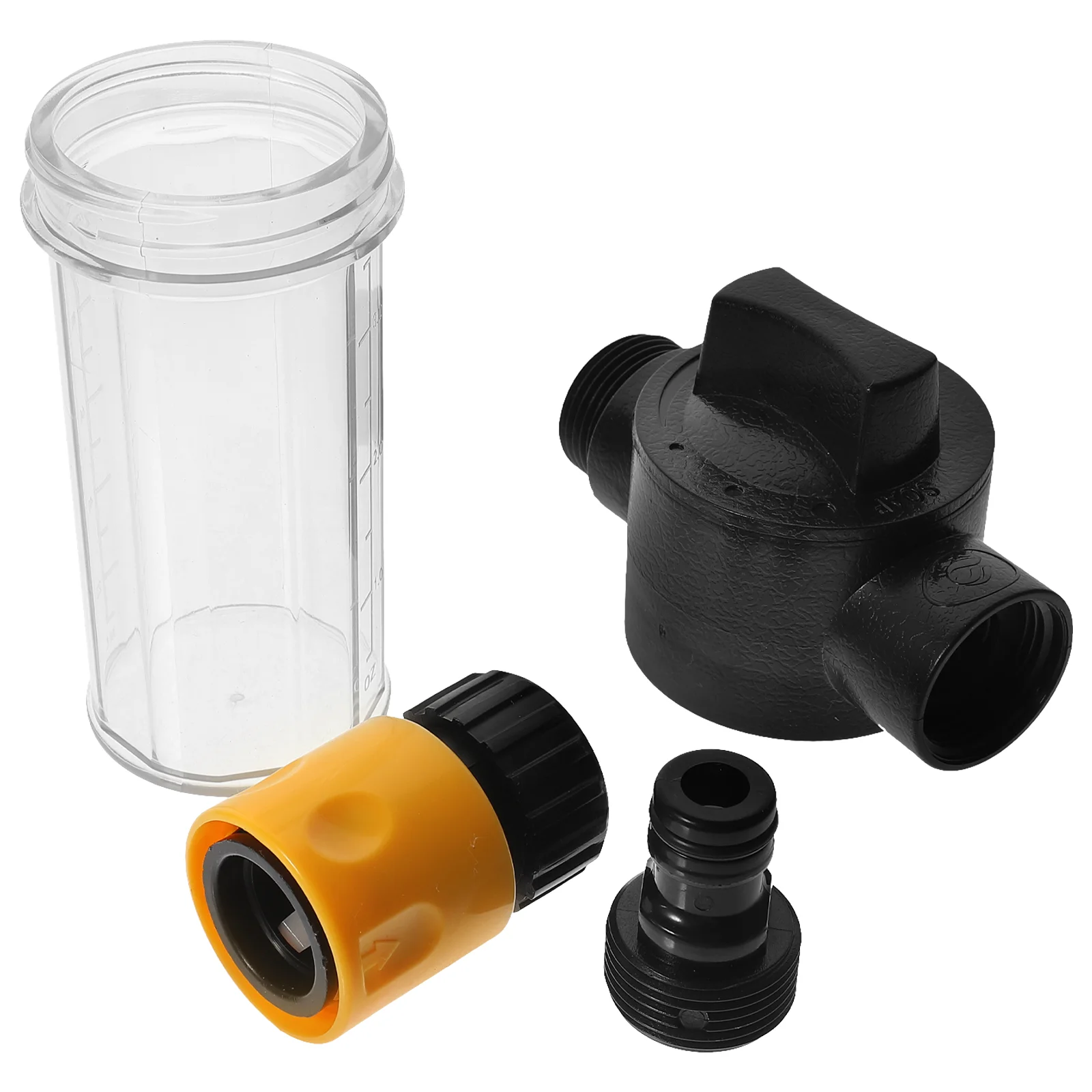 

Quick Release High Pressure Watering Adjustable Plastic Hand Press Water Car Wash Accessories (Black)