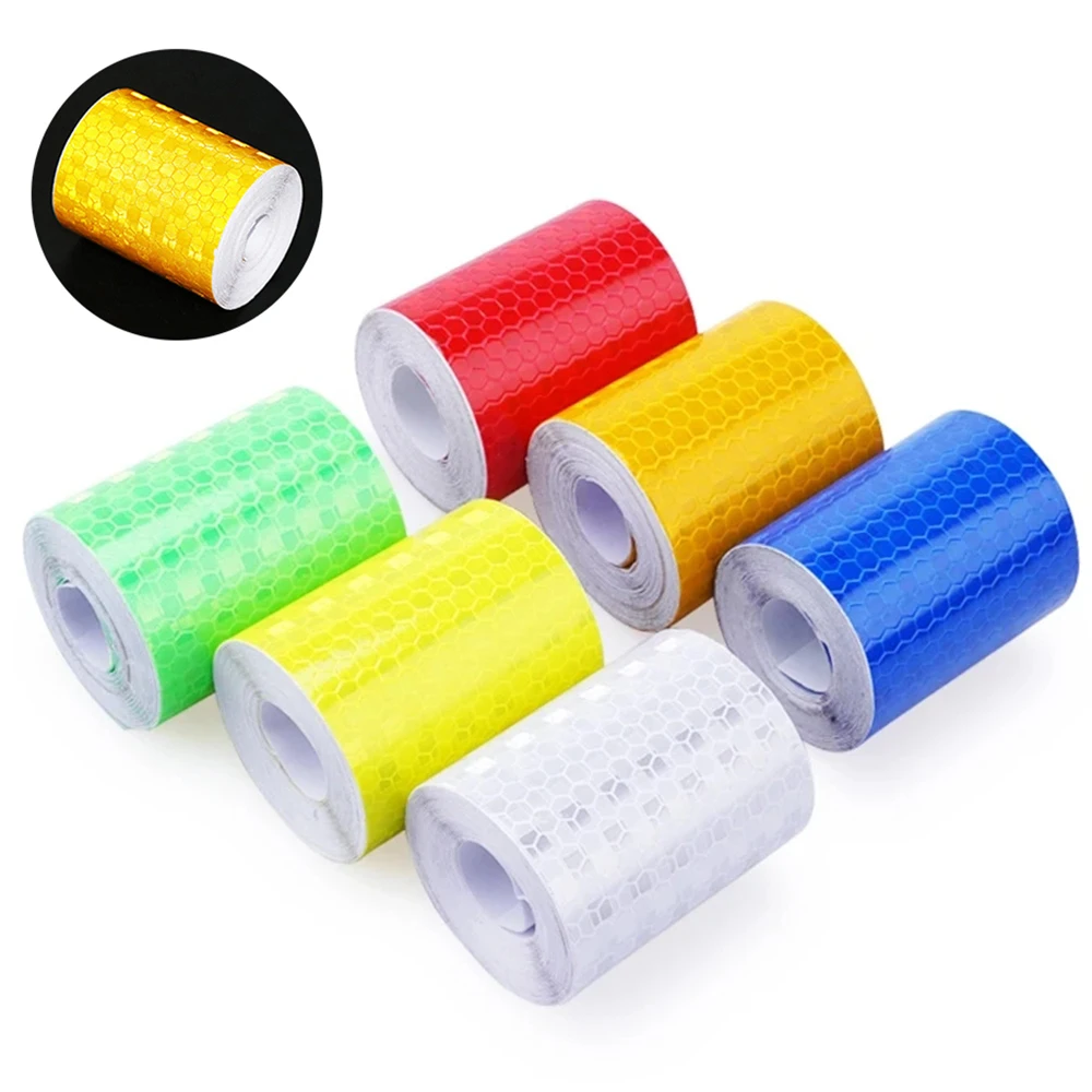 

Safety Mark Reflective Tape Stickers Car Styling Self Adhesive Warning Tape Automobiles Motorcycle Bicycle Reflective Film