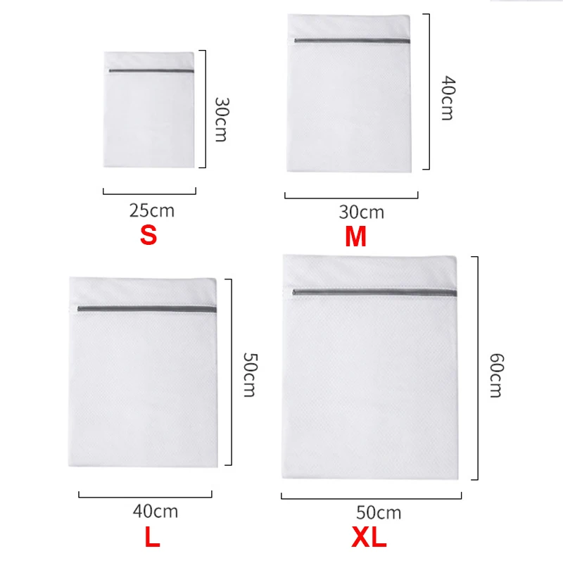 4PCS/1PC/1 Set Mesh Laundry Bag Laundry Wash Bags Coarse Net Laundry Basket Laundry Bags for Washing Machines Mesh Bra Bag 5