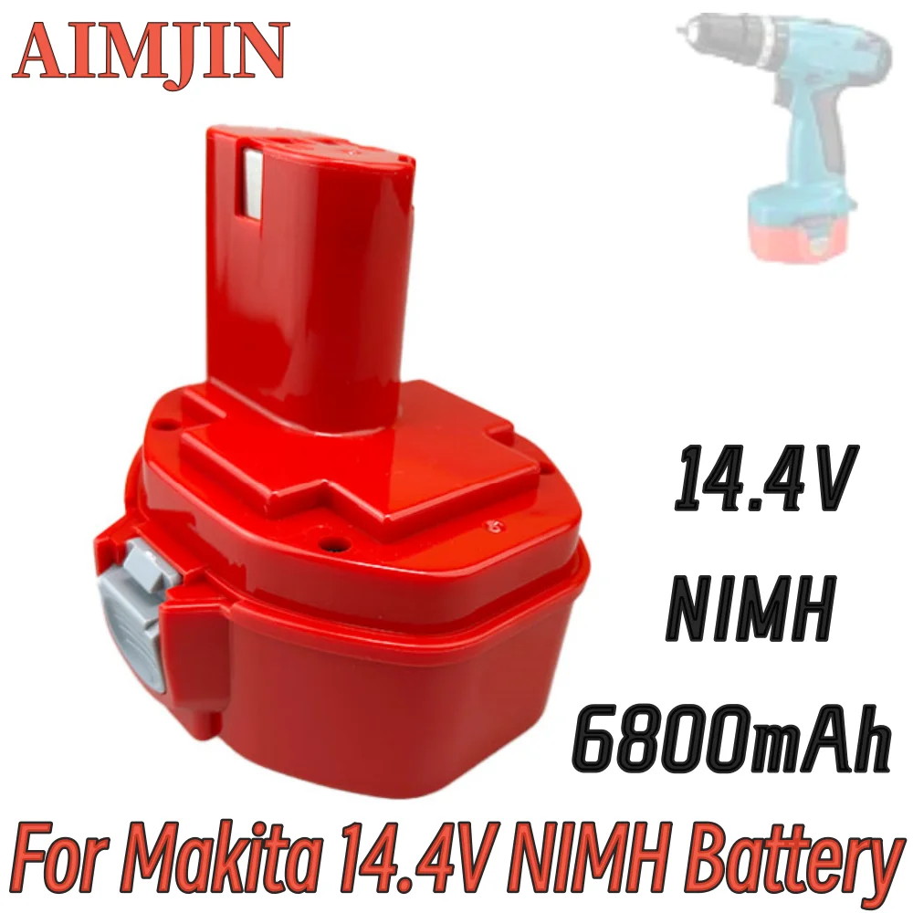 

14.4V 6.8Ah NIMH replaceable battery, suitable for Makita cordless power tools PA14,1433, 1434, 1435, 6280d, 6237D, 6337D, 8281D