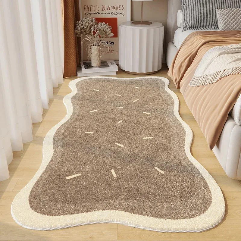Irregular Art Abstract Warm Bedroom Carpets Modern Home Decor Aesthetic Girls Room Bedside Carpet Comfortable Soft Plush IG Rug 2