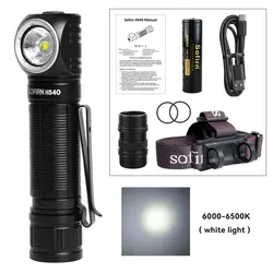 Sofirn USB - C Rechargeable Super Bright LED Headlamp with Power Indicator, 2000 Lumens (6000 - 6500K)