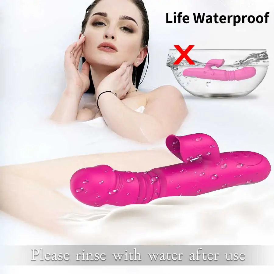 Warming and Stretching Vibrator For Women 10 mode Clitoris Tongue Stimulator reality Dildo Female Sex Toys For Adults